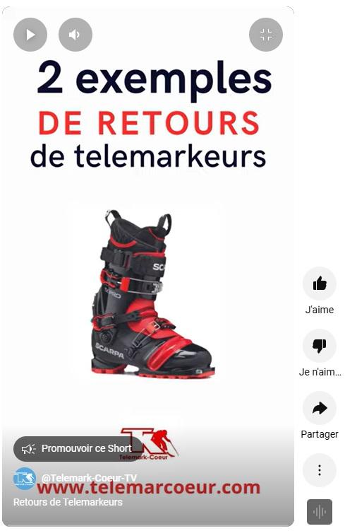 Short retours de telemarkeurs